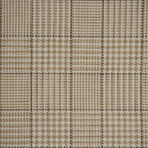 Houndstooth Plaid - Camel